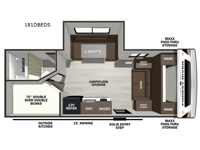 Wildcat ONE 181DBEDS Floorplan Image