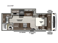 Wildcat ONE 221CHEF Floorplan Image