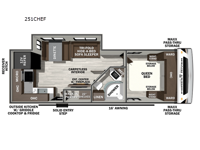 Wildcat ONE 251CHEF Floorplan Image