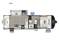 Blackthorn Half-Ton 26RD Floorplan Image