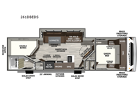 Wildcat ONE 261DBEDS Floorplan Image
