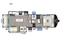 Blackthorn Half-Ton 28RL Floorplan Image