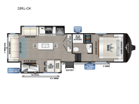 Blackthorn Half-Ton 28RL-OK Floorplan Image