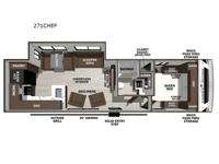 Wildcat ONE 271CHEF Floorplan Image