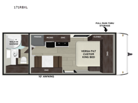 Wildwood X-Lite 171RBXL Floorplan Image