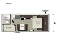Wildwood X-Lite 19DBXL Floorplan Image