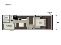 Wildwood X-Lite 261BHXLX Floorplan Image