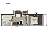 Wildwood X-Lite 240BHXL Floorplan Image