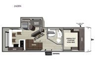Wildwood X-Lite 24ZEN Floorplan Image