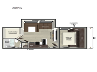 Wildwood X-Lite 263BHXL Floorplan Image