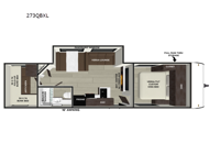Wildwood X-Lite 273QBXL Floorplan Image