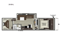 Wildwood X-Lite 28VBXL Floorplan Image