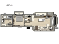 Cedar Creek Cottage 40CFL2B Floorplan Image