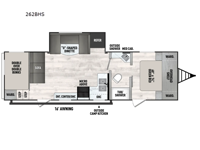 Clipper 6K Series 262BHS Floorplan Image