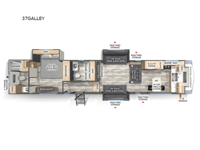 Cardinal 37GALLEY Floorplan Image