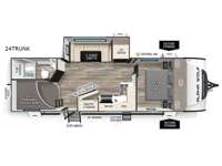 Cherokee Alpha Wolf 24TRUNK Floorplan Image