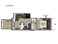 Salem Cruise Lite 22VERANDA Floorplan Image