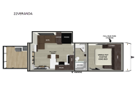 Salem Cruise Lite 22VERANDA Floorplan Image