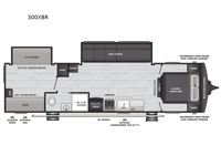 Hideout Max 300XBR Floorplan Image