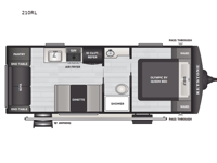 Hideout 210RL Floorplan Image