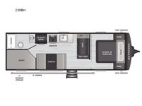 Hideout 230BH Floorplan Image
