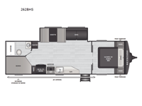 Hideout 262BHS Floorplan Image
