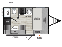 Clipper 3K Series 12RD Floorplan Image