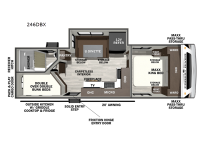 Wildcat MAXX 246DBX Floorplan Image