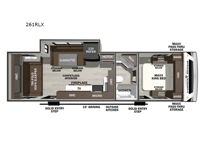 Wildcat MAXX 261RLX Floorplan Image