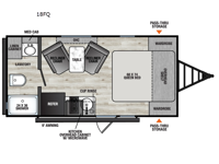 Clipper 4K Series 18FQ Floorplan Image