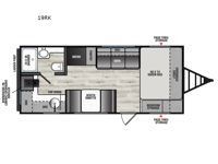 Clipper 4K Series 19RK Floorplan Image