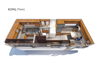 Bigfoot 2500 Series B25RQ (Twin) Floorplan Image