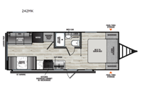 Clipper 5K Series 242MK Floorplan Image