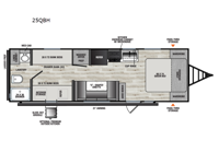 Clipper 5K Series 25QBH Floorplan Image