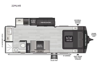 Cougar Western Elevation 22MLWE Floorplan Image