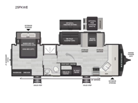 Cougar Western Elevation 25FKWE Floorplan Image