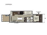 Wildwood 34VERANDA Floorplan Image