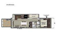 Wildwood 34VERANDA Floorplan Image