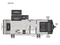 Cougar Western Elevation 25RDWE Floorplan Image