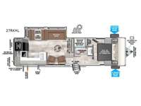 Salem Hemisphere Hyper-Lyte 27RKHL Floorplan Image