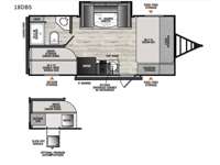 Viking 4K Series 18DBS Floorplan Image