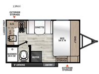 Aurora Light 13RKX Floorplan Image