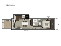Salem 32VERANDA Floorplan Image