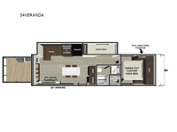 Salem 34VERANDA Floorplan Image
