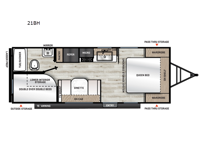 Aurora Light 21BH Floorplan Image