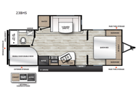 Aurora Light 23BHS Floorplan Image