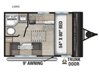 Sportsmen Classic 130RD Floorplan Image