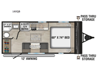 Sportsmen Classic 160QB Floorplan Image
