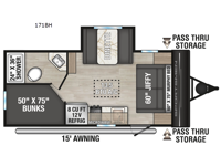 Sportsmen Classic 171BH Floorplan Image
