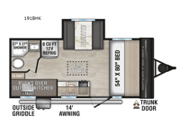 Sportsmen Classic 191BHK Floorplan Image